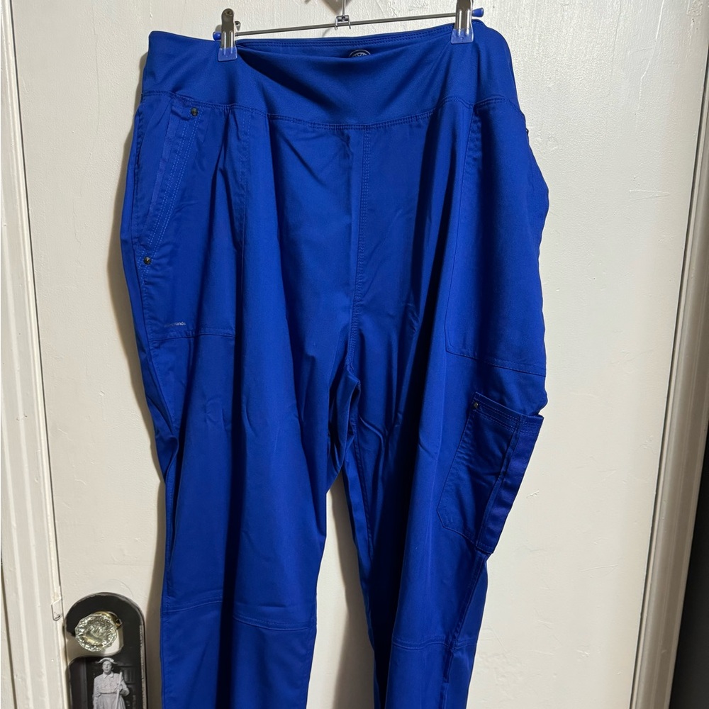 Purple Label scrubs, new pants never worn with tags, size 2X in Galaxy Blue